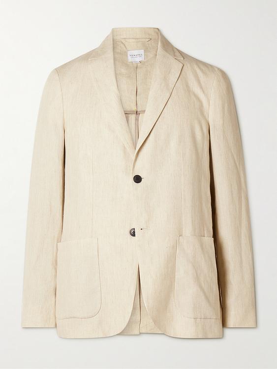 White suit jacket from Sunspel