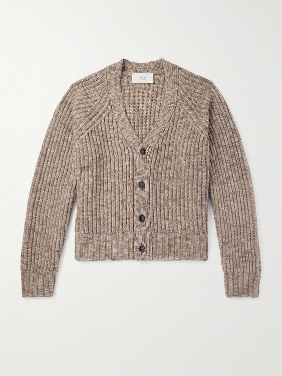 Grey cardigan from Ami Paris