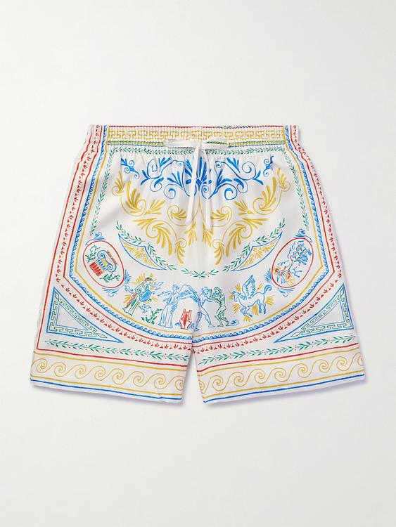 White drawstring shorts from Casablanca