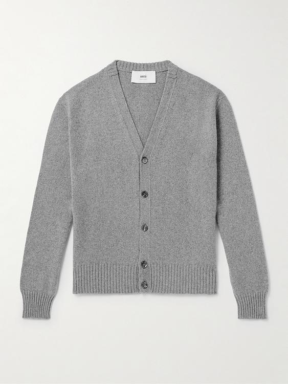 Grey cardigan from Ami Paris