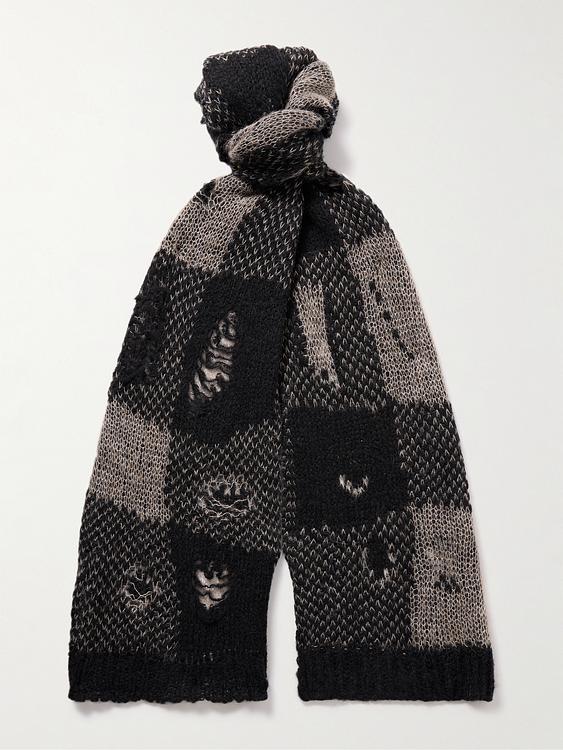 Checkered black scarve from Our Legacy