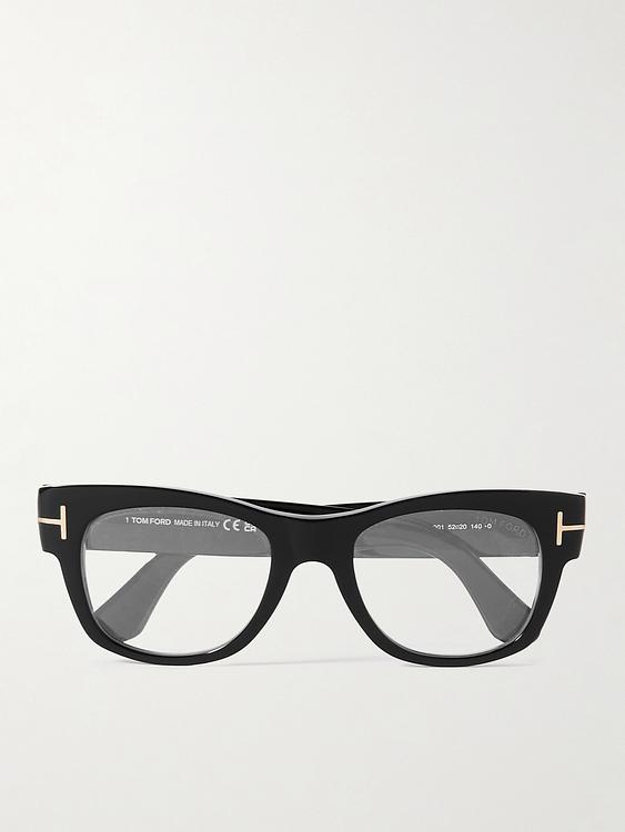 Multicolor d-frame glasses from Tom Ford