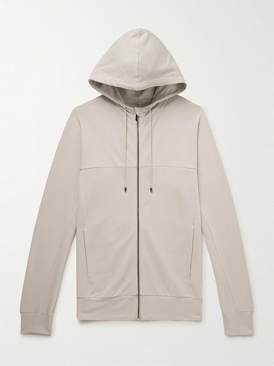 Beige hooded sweatshirt from Zimmerli