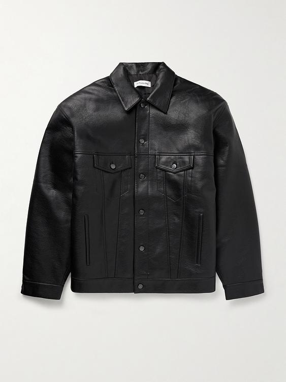 Black leather jacket from The Frankie Shop