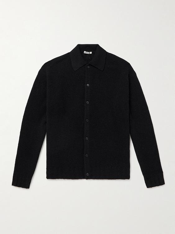 Black casual shirt from Auralee