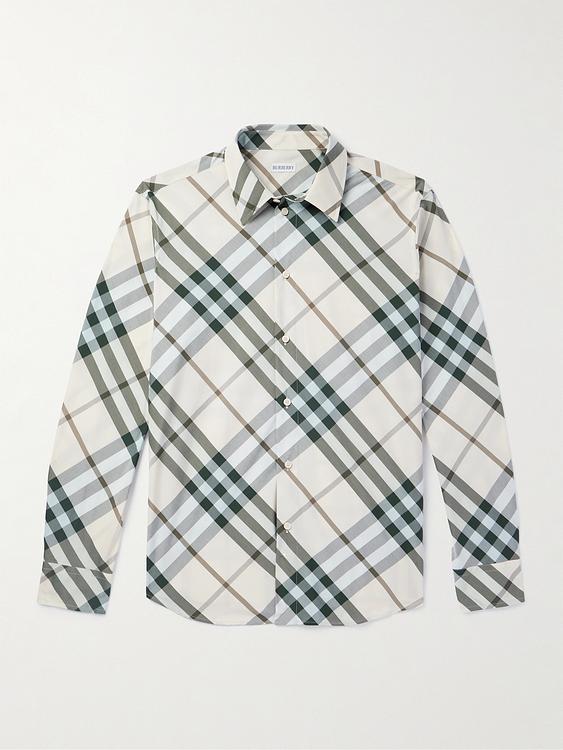 Checkered grey overshirt from Burberry