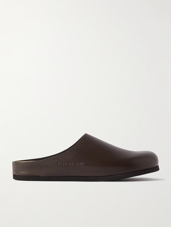 Black sandals from Common Projects