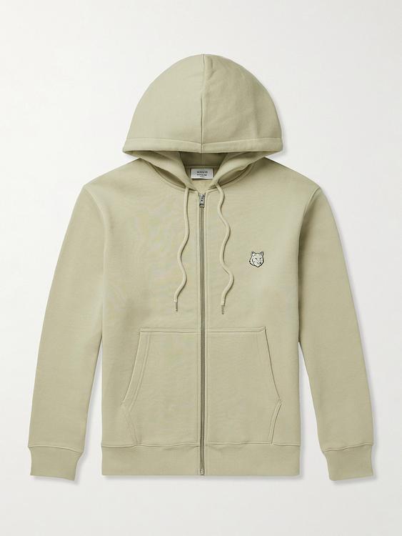 Beige hooded sweatshirt from Maison Kitsuné
