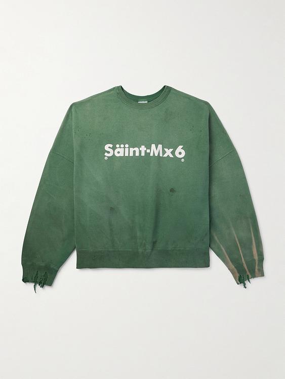 Print teal sweatshirt from Saint Mxxxxxx