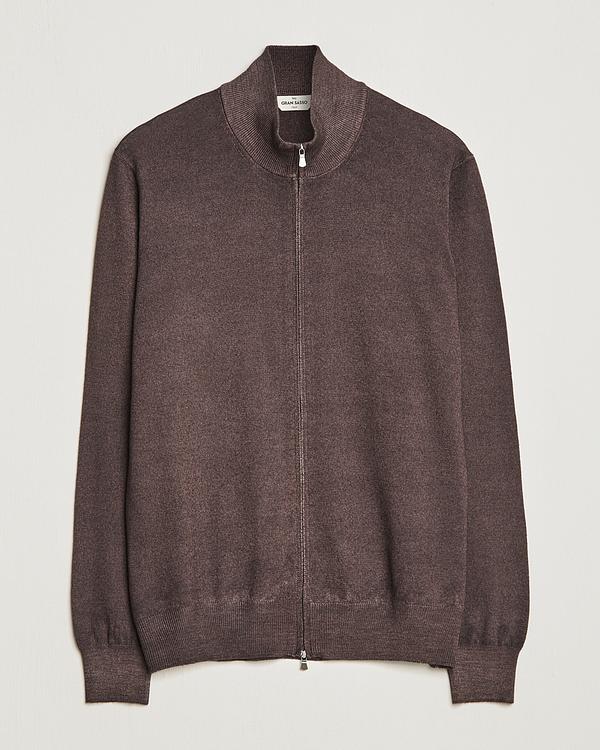 Dark brown full-zip from Gran Sasso
