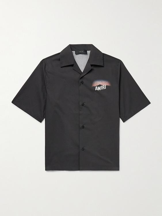 Dark grey short sleeve shirt from Amiri