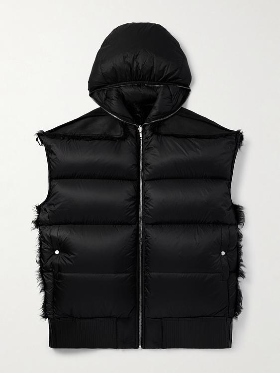 Black vest from Rick Owens