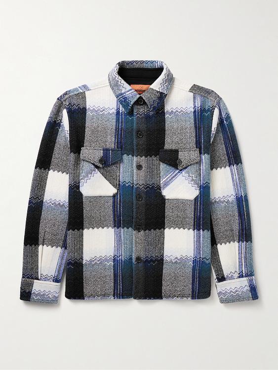 Checkered black overshirt from Missoni