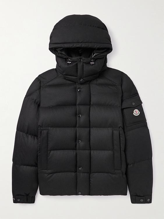 Black down jacket from Moncler