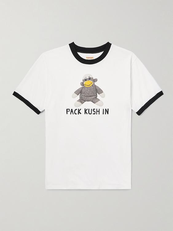 Print white t-shirt from Kapital