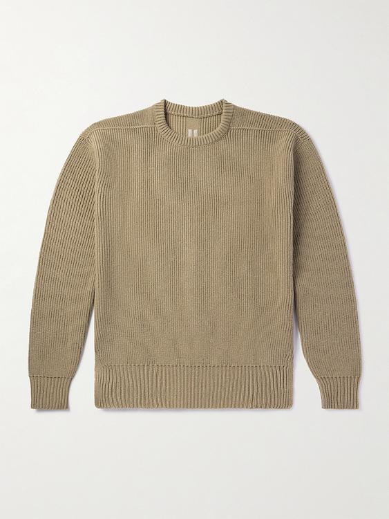 Taupe sweatshirt from Rick Owens