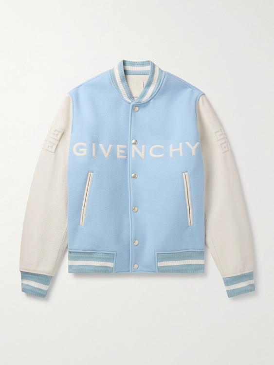 Print light blue bomber jacket from Givenchy