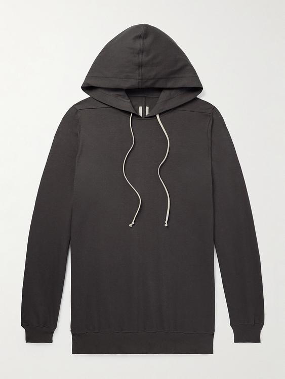Dark grey hooded sweatshirt from Rick Owens