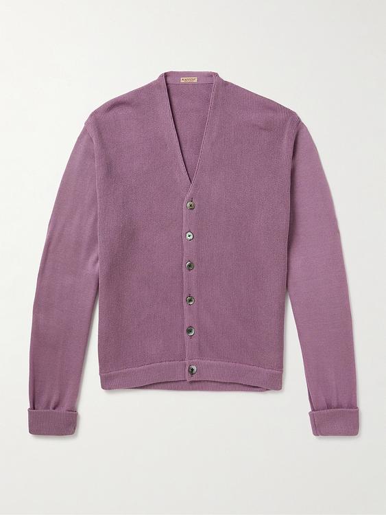 Purple cardigan from Kapital