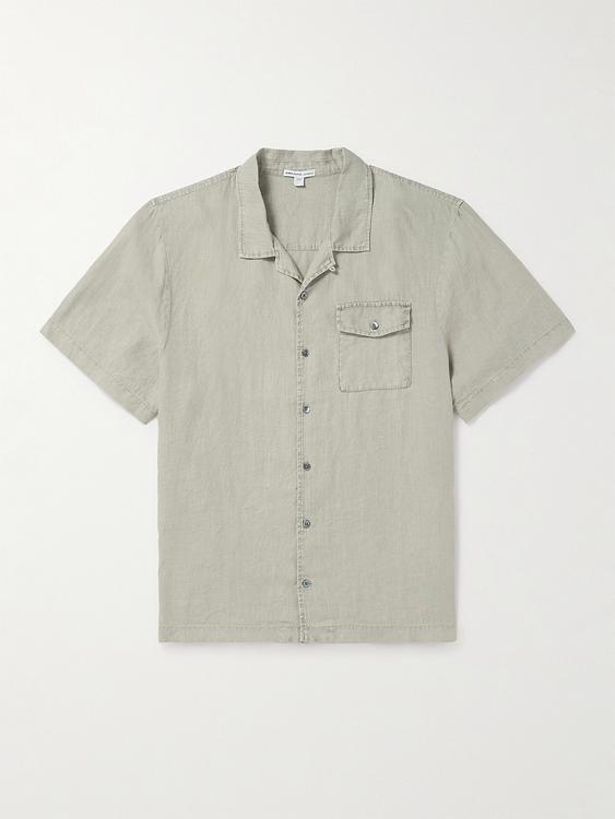Beige short sleeve shirt from James Perse