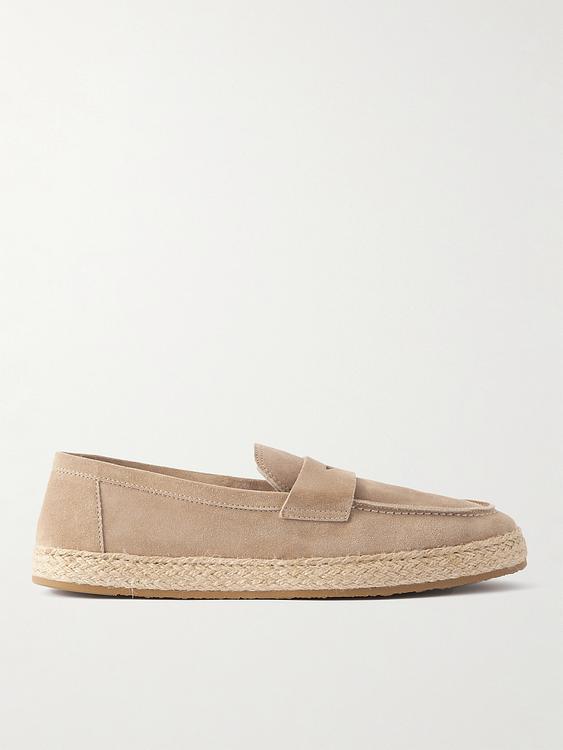 Taupe espadrilles from Brunello Cucinelli