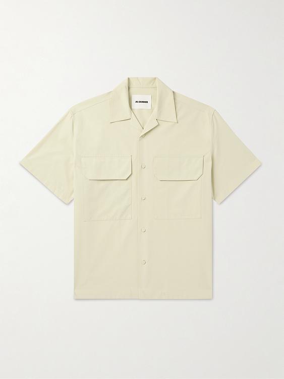 Beige short sleeve shirt from Jil Sander