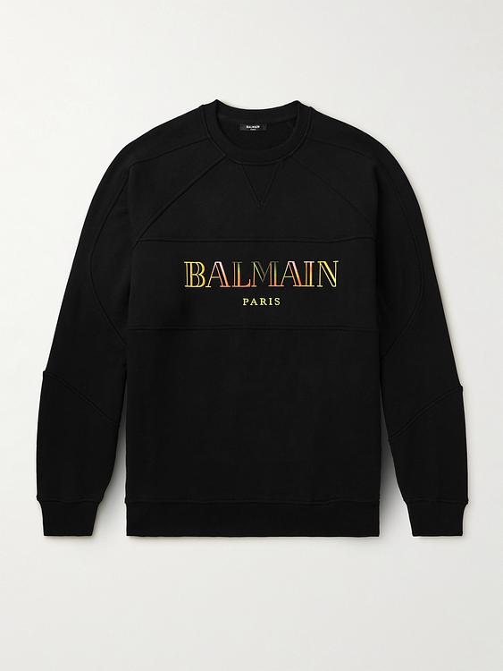 Print black sweatshirt from Balmain