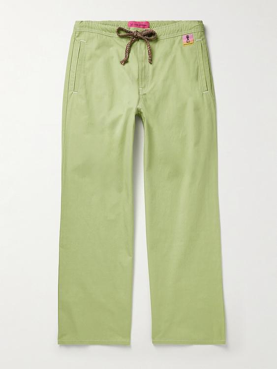 Light green casual trousers from The Elder Statesman