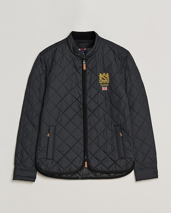 Dark grey quilted jacket from Morris
