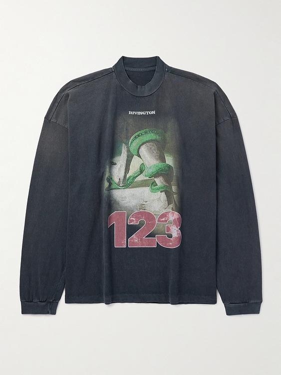 Print dark grey sweatshirt from Rrr123