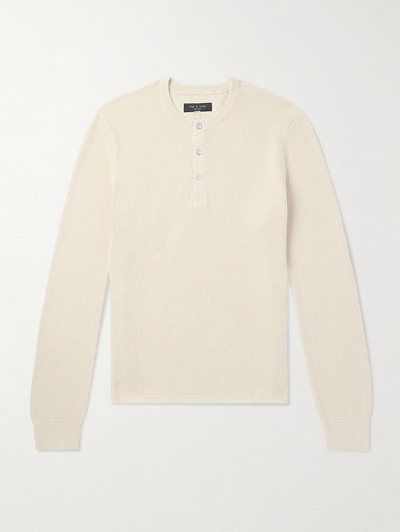 White henley shirt from Rag & Bone