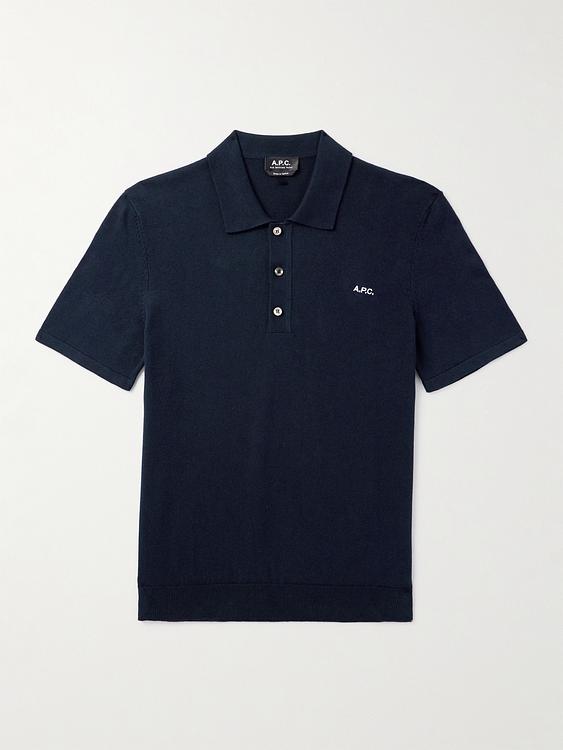 Black short sleeve polo shirt from A.P.C