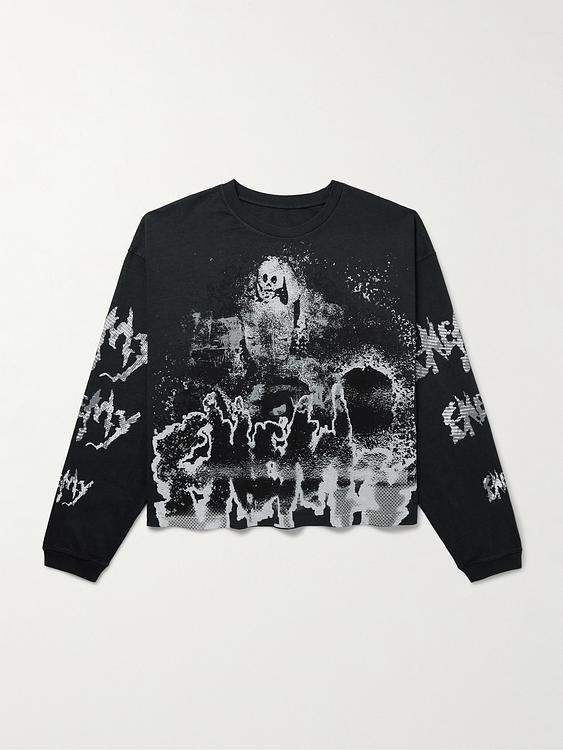 Print black t-shirt from Rrr123