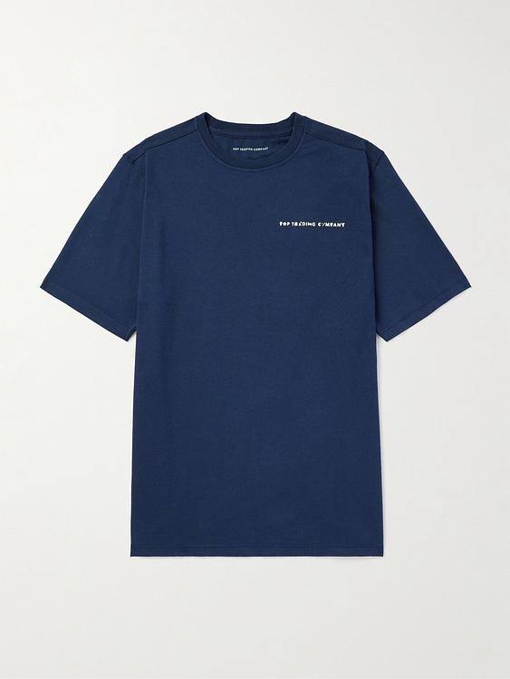 Dark blue t-shirt from Pop Trading Company