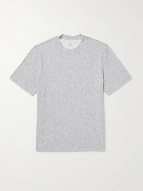 Grey t-shirt from Brunello Cucinelli