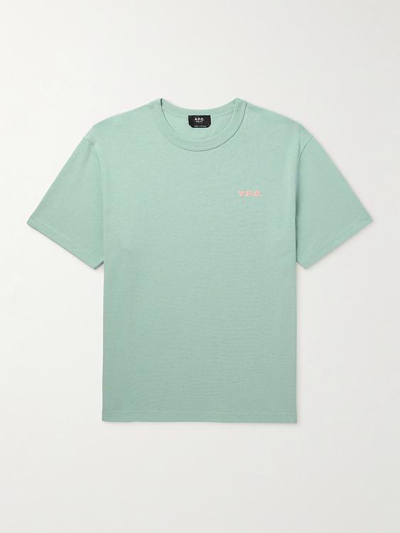 Teal t-shirt from A.P.C