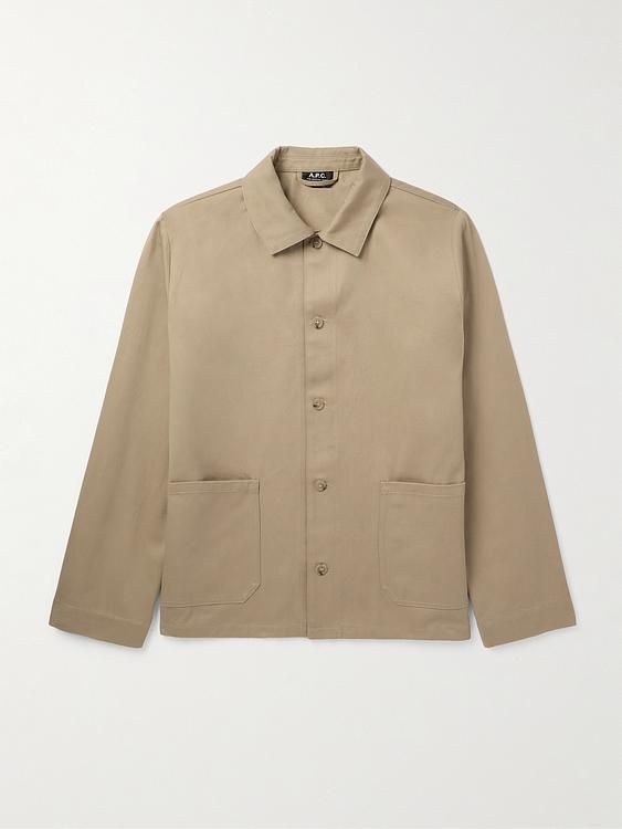 Taupe overshirt from A.P.C
