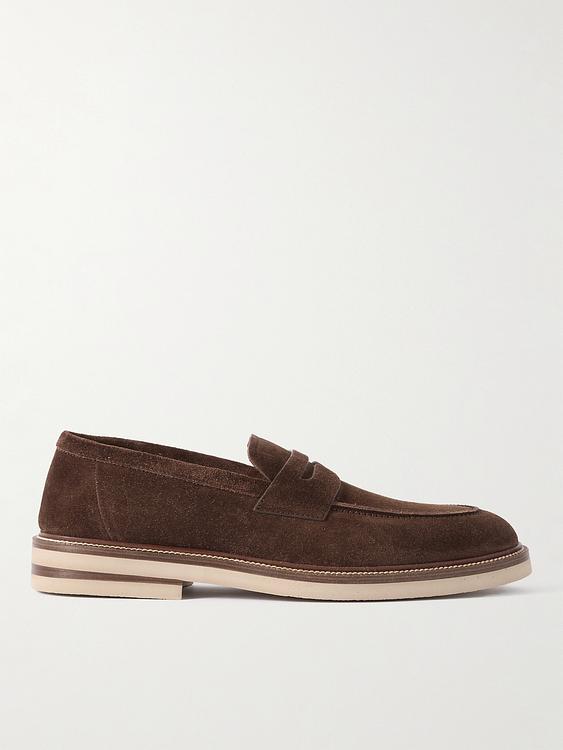 Dark brown loafers from Brunello Cucinelli