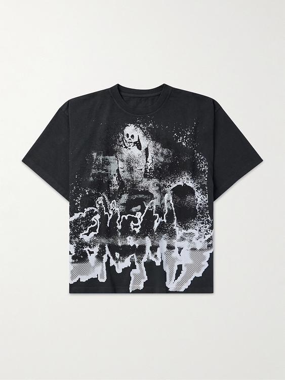Print black t-shirt from Rrr123