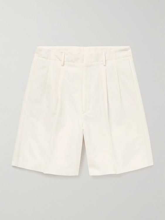 White chino shorts from Loro Piana