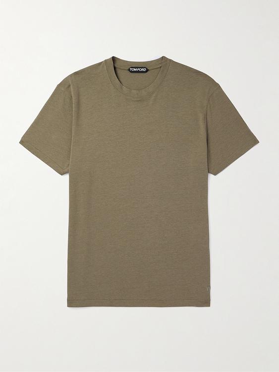 Taupe t-shirt from Tom Ford