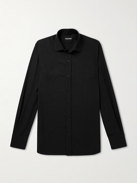 Black casual shirt from Tom Ford