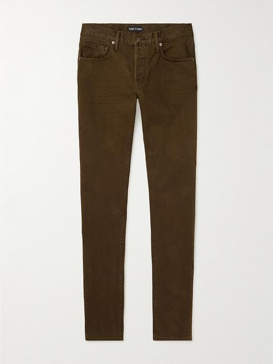 Dark brown chinos from Tom Ford