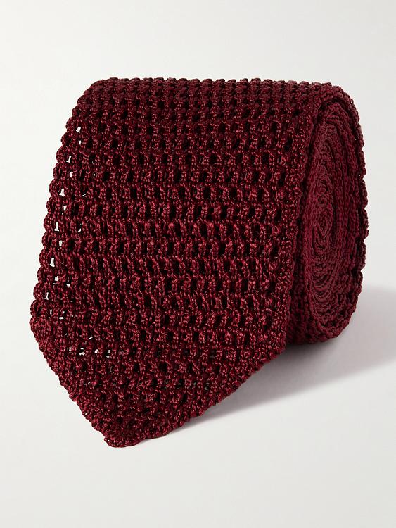 Dark brown tie from Tom Ford