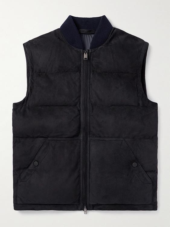 Black vest from Brioni