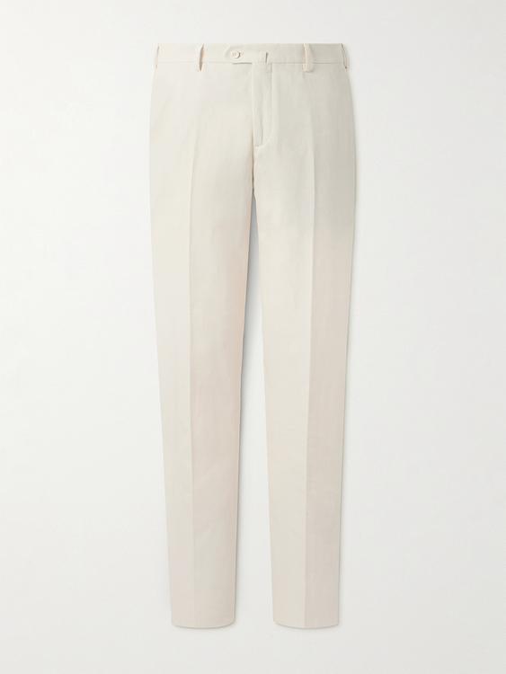 White chinos from Loro Piana