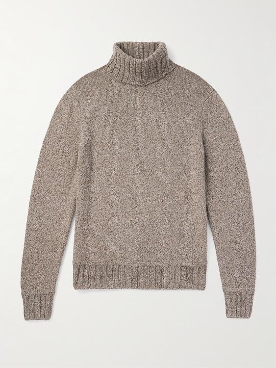 Grey turtleneck from Zegna