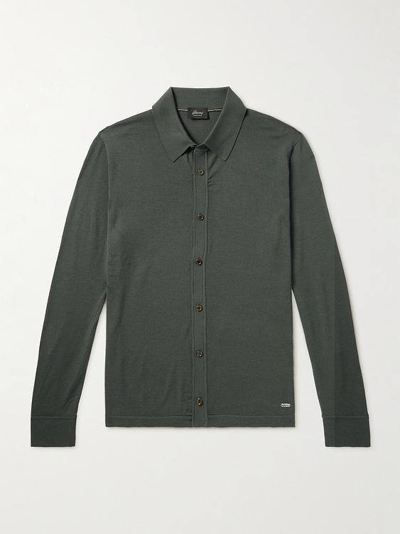 Dark grey casual shirt from Brioni