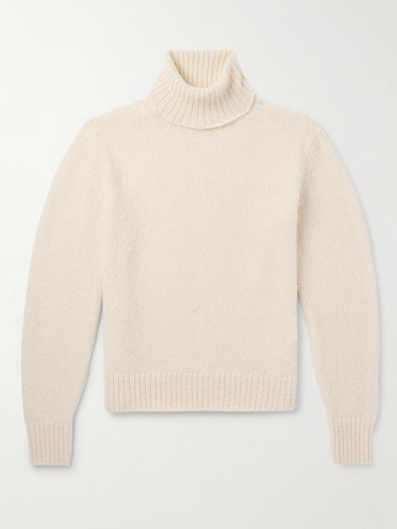 Beige turtleneck from Tom Ford