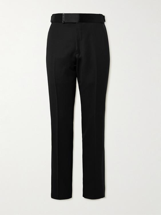 Black tuxedo trousers from Tom Ford